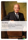 Titre: Quellenkommentar zu Eisenhowers "Atoms for Peace"-Rede