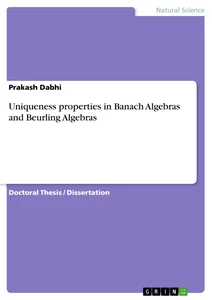 Título: Uniqueness properties in Banach Algebras and Beurling Algebras