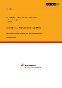 Title: Internationale Kapitalströme nach China