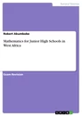 Título: Mathematics for Junior High Schools in West Africa