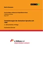 Título: Veränderungen der deutschen Sprache seit 1945