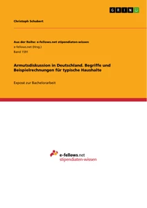Titel: Armutsdiskussion in Deutschland. Begriffe und Beispielrechnungen für typische Haushalte