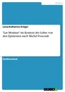 Title: "Las Meninas" im Kontext der Lehre von den Epistemen nach Michel Foucault