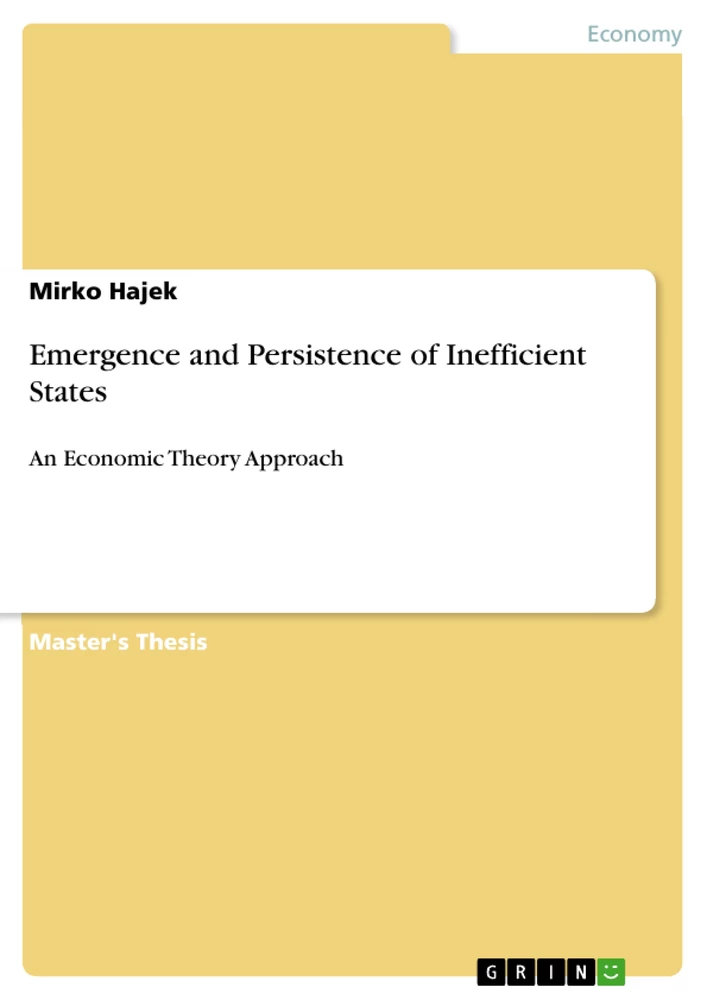 Titel: Emergence and Persistence of Inefficient States