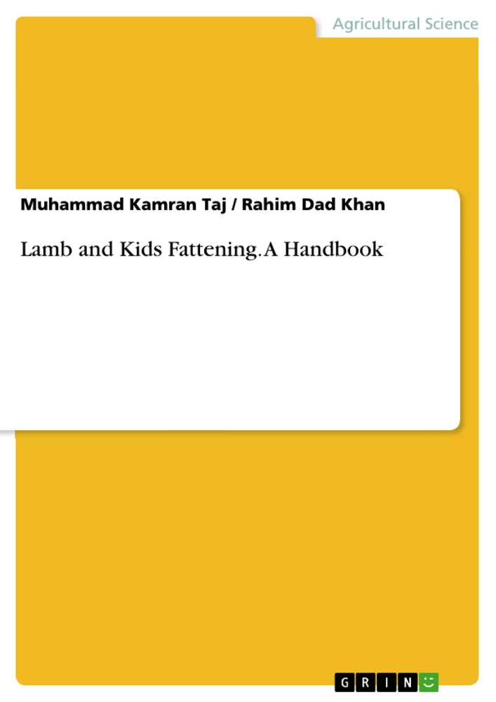 Titel: Lamb and Kids Fattening. A Handbook