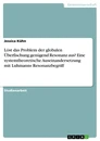 Titel: Löst das Problem der globalen Überfischung genügend Resonanz aus? Eine systemtheoretische Auseinandersetzung mit Luhmanns Resonanzbegriff