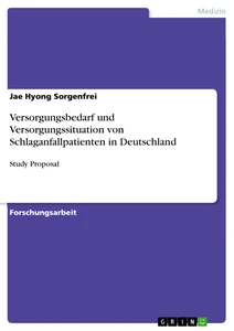 Title: Versorgungsbedarf und Versorgungssituation von Schlaganfallpatienten in Deutschland