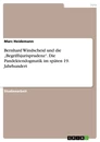 Title: Bernhard Windscheid und die „Begriffsjurisprudenz“. Die Pandektendogmatik im späten 19. Jahrhundert
