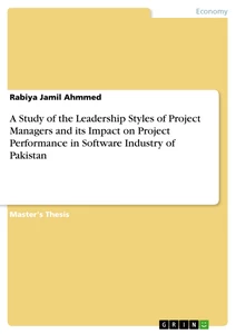 Titre: A Study of the Leadership Styles of Project Managers and its Impact on Project Performance in Software Industry of Pakistan