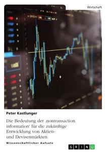 Titel: Die Bedeutung der 'nontransaction information' für die zukünftige Entwicklung von Aktien- und Devisenmärkten