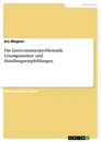 Titre: Die Leercontainerproblematik. Lösungsansätze und Handlungsempfehlungen