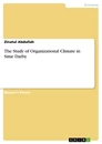 Título: The Study of Organizational Climate in Sime Darby