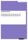 Título: Einführung in die Psychometrie und Psychophysikalische Messmethoden