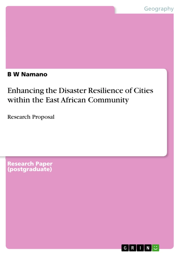 Title: Enhancing the Disaster Resilience of Cities within the East African Community