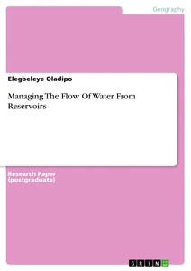 Title: Managing The Flow Of Water From Reservoirs