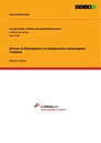 Título: Drivers of Participation in Collaborative Consumption Ventures