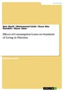 Titel: Effects of Consumption Loans on Standards of Living in Palestine