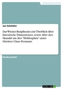 Título: Das Wiener Burgtheater, ein Überblick über historische Dimensionen, sowie über den Skandal um den "Heldenplatz" unter Direktor Claus Peymann