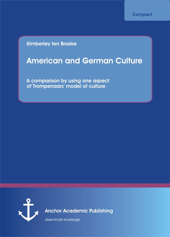 Title: American and German Culture. A comparison by using one aspect of Trompenaars' model of culture