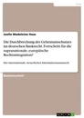 Title: Die Durchbrechung des Geheimnisschutzes im deutschen Bankrecht. Fortschritt für die supranationale, europäische Rechtsintegration?