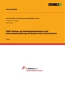 Titel: SWOT-Analyse zur Strategieentwicklung in der Unternehmensführung am Beispiel eines Unternehmens
