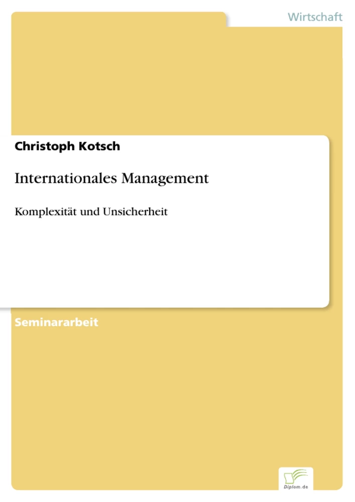 Titel: Internationales Management
