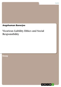 Título: Vicarious Liability. Ethics and Social Responsibility