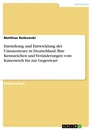 Título: Entstehung und Entwicklung der Umsatzsteuer in Deutschland. Ihre Kennzeichen und Veränderungen vom Kaiserreich bis zur Gegenwart