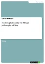 Titre: Modern philosophy. The African philosophy of Ntu