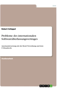 Titel: Probleme des internationalen Softwareüberlassungsvertrages