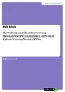 Title: Herstellung und Charakterisierung bleioxidfreier Piezokeramiken im System Kalium-Natrium-Niobat (KNN)