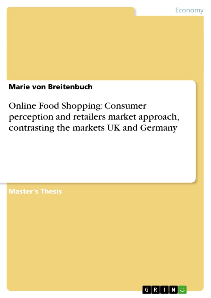 Titel: Online Food Shopping: Consumer perception and retailers market approach, contrasting the markets UK and Germany