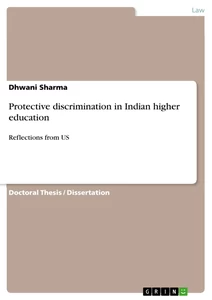Título: Protective discrimination in Indian higher education