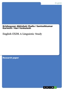 Title: English EXIM. A Linguistic Study