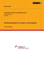 Titel: Microbal Degradation of Tauropine. An investigation