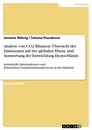 Titre: Analyse von CO2 Bilanzen: Übersicht der Emissionen auf der globalen Ebene und Auswertung der Entwicklung Deutschlands