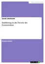Title: Einführung in die Theorie der Fourierreihen