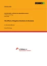 Title: The Effect of Negative Emotions in Decisions