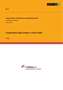 Titel: Comparative legal analysis. 5 basic fields