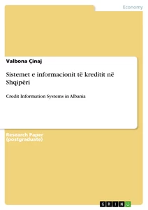 Title: Sistemet e informacionit të kreditit në Shqipëri