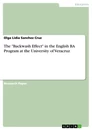 Title: The "Backwash Effect" in the English BA Program at the University of Veracruz