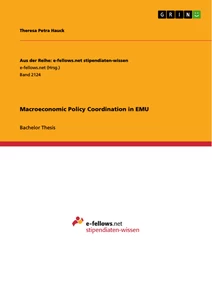 Título: Macroeconomic Policy Coordination in EMU