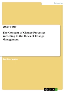 Title: The Concept of Change Processes according to the Rules of Change Management