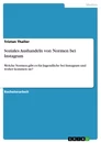 Título: Soziales Aushandeln von Normen bei Instagram
