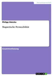 Titre: Magnetische Permeabilität