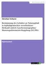Titel: Bestimmung des Gehaltes an Naturasphalt in Asphaltgemischen verschiedener Herkunft mittels Gaschromatographie/ Massenspektrometrie-Kopplung (GC/MS)