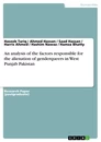 Titel: An analysis of the factors responsible for the alienation of genderqueers in West Punjab Pakistan