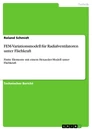 Title: FEM-Variationsmodell für Radialventilatoren unter Fliehkraft