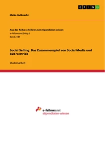 Title: Social Selling. Das Zusammenspiel von Social Media und B2B-Vertrieb