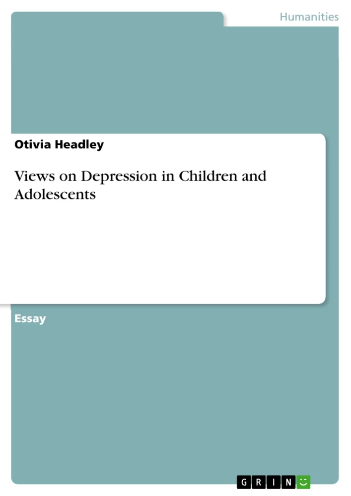 Titre: Views on Depression in Children and Adolescents